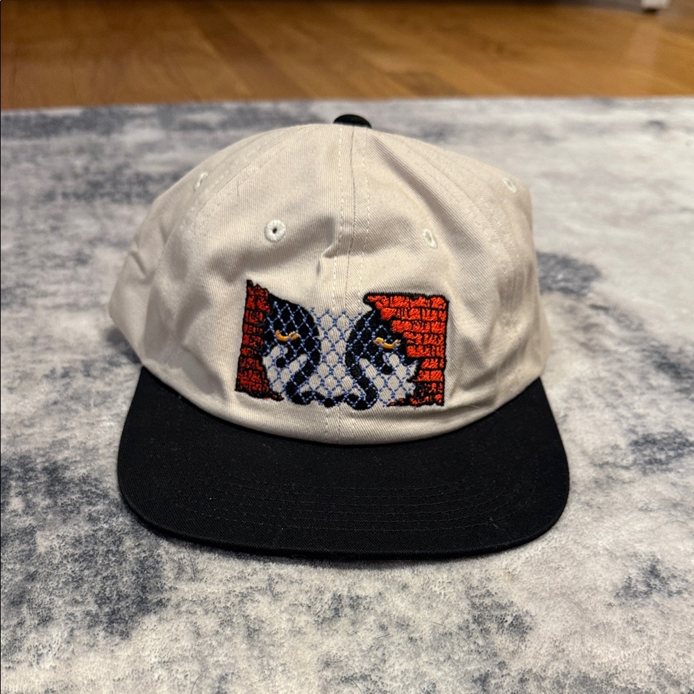 Obey Cream Cap with Black Embroidery